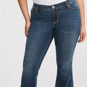 Torrid Dark Blue Flare Jeans